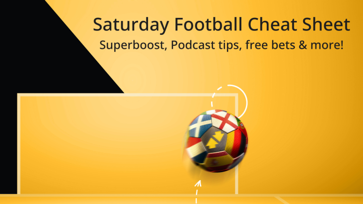 Saturday Football Cheat Sheet from Betfair